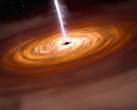 Ett supermassivt svart hål i mitten av en galax. På bilden - en konceptuell återgivning av ett svart hål. (Bildkälla: NASA, ESA, CSA, Joseph Olmsted (STScI))