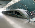 Dagens kommersiella maglev-tåg, såsom det här avbildade maglev-tåget i Shanghai, kör med en maximal hastighet på 186 till 268 mph.