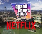 Banner för Netflix Extended Look av GTA 6 som visas med Grassrivers