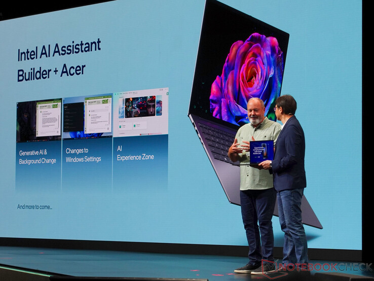 Intel Panther Lake har en kraftfullare NPU som möjliggör fler användningsområden för AI. (Bildkälla: Notebookcheck)