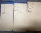 Påstådda dummy-enheter av Galaxy S26/Pro (vänster), Galaxy S26 Edge (mitten) och Galaxy S26 Ultra (höger). (Bildkälla: Sony Dickson på X)