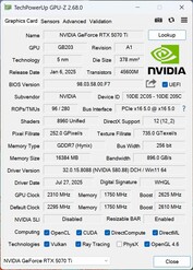 GPU-Z (1-klick-OC aktiverad)