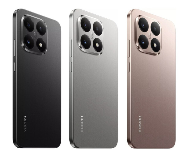 Xiaomi 15T i sina tre ryktade lanseringsfärger. (Bildkälla: via Roland Quandt)