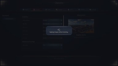 Detaljerade inställningar utan omstart - var bara beredd att vänta