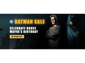 Omslagsbilden för Warner Bros. och DC Batman-försäljning på Steam med Bruce Wayne och Batman (Bildkälla: Steam)