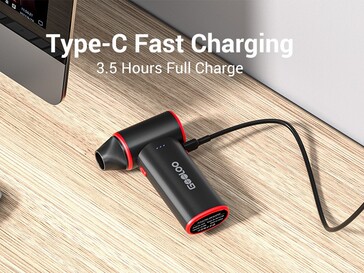 Gooloo F3 sladdlös elektrisk dammsugare har ett batteri på 5 000 mAh (Bildkälla: Gooloo)