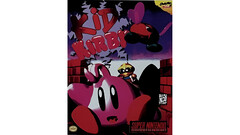 Reklamillustrationer för det inställda spelet Kid Kirby