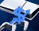 PS5-konsolen visas med dollartecken och pil upp (Bildkälla: Sony PlayStation med ändringar)