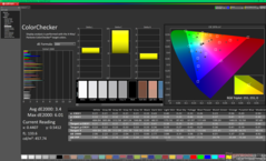 ColorChecker före kalibrering (P3)
