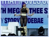 Megan Thee Stallion på DreamCons "Power &amp; Creativity"-snackstund.
