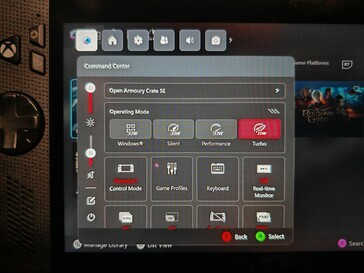 Armoury Crate SE är integrerad i Game Bar.