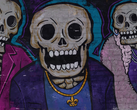 Graffiti som avbildar Saints Row-gänget