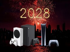 Xbox- och PS5-konsoler visas i 2028 års backdrop