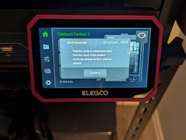 Initialiseringsfelet uppstod slumpmässigt två gånger under testperioden.