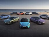 En samling elektriska Xiaomi SU7-sedans (Bildkälla: Xiaomi)