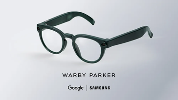 Googles kampanjbild visar en variant av Warby Parkers ramar