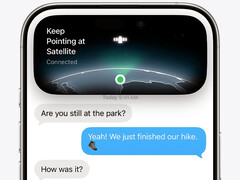 Apple satellittjänster för iPhone.