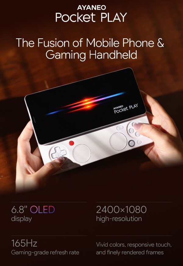 Ayaneo Pocket Play kommer att ha en uppdateringsfrekvens på 165 Hz. (Bildkälla: Ayaneo)