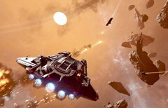 Jump Ship skärmdump som visar rymdstrid