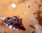 Jump Ship skärmdump som visar rymdstrid