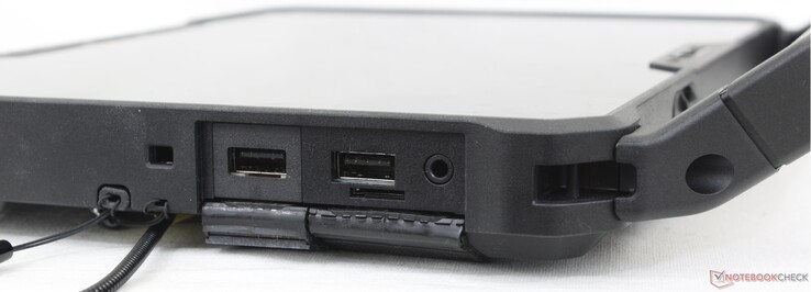Just det: Passiv styluspenna, Noble-lås, 2x USB-A 3.2 Gen. 1, MicroSD-läsare, 3,5 mm headset