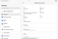 Xiaomi Pad 8 programvara