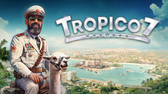 Affisch för Tropico 7. Det nya spelet kommer att fortsätta berättelsen om El Presidente.