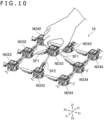 Patent för Sonys nya styrenhet som visar en serie noder och axlar (Bildkälla: Wipo patentdatabas)