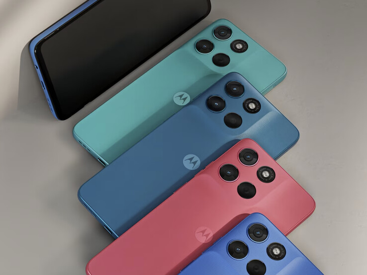 Moto G57 Power i sina fyra lanseringsfärger. (Bildkälla: Motorola)
