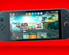 Nintendo Switch 2 med Legend of Zelda: Tears of the Kingdom som bakgrund. (Bildkälla: Nash Weedle på X)