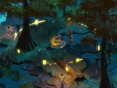 En bild som visar en strid i Stolen Realm, nu med 70 % rabatt.