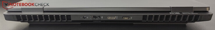 Baksida: AC, LAN, HDMI 2.1, USB-A (10 Gbit/s)