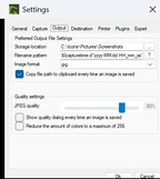 Välj filens destination och format