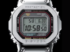 Den ryktbara Casio G-Shock GMW-B5000D Orange Line-klockan förväntas likna GMW-B5000D-1C red line-klockan (ovan). (Bildkälla: Casio)