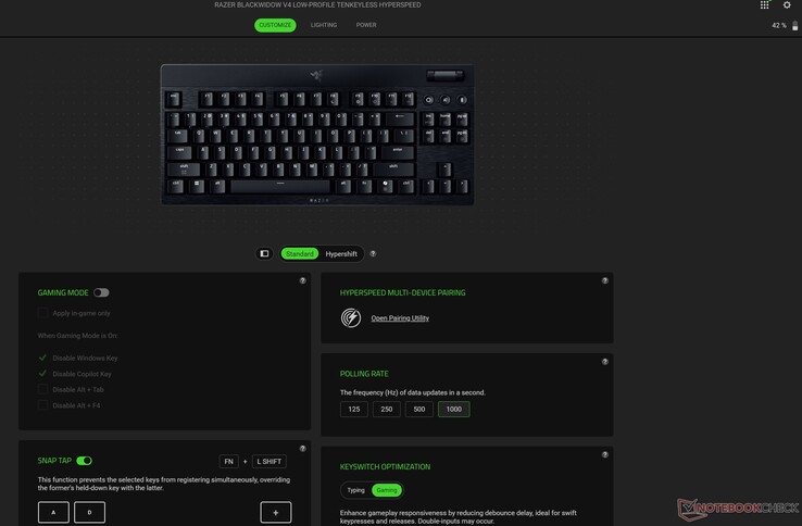 Anpassning av BlackWidow V4 HyperSpeed TKL Synapse