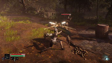 En bild som visar en strid i Steelrising.