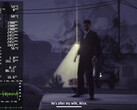 DroidDeck 0.3.0 kör Alan Wake's American Nightmare med Steams prestandaöverlägg synligt.