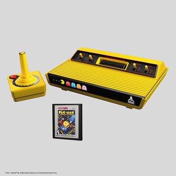 Atari 2600+ PAC-MAN Edition kommer att levereras med ett gratis spel och en CX-40+ Wireless Joystick PAC-MAN Edition (Bildkälla: Atari)