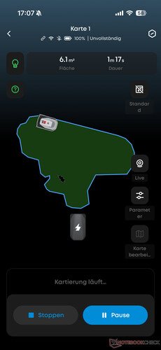 Automatisk kartläggning av Eufy C15