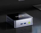NucBox M3 Pro börjar på 329,99 USD. På bilden: en kampanjbild som visar minidatorns framsida.