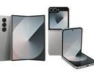 Samsung Galaxy Z Fold6 (vänster) och Z Flip6 (höger). (Bildkälla: Amazon)