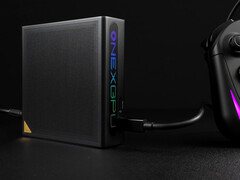 I Cyberpunk 2077 hade USB4 v2 ett försprång på cirka 25% jämfört med sin föregångare. På bilden: OneXGPU Lite eGPU. (Bildkälla: ETA Prime)