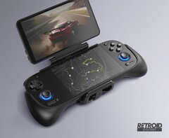 Retroid Dual Screen Add-On monterat på en Retroid Pocket 5. (Bildkälla: Retroid)