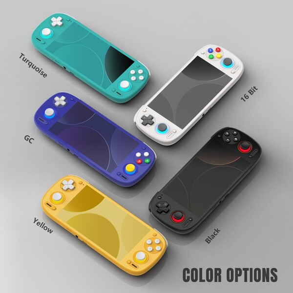 Två av Retroid Pocket G2:s färger har lånats från Nintendo Switch Lite. (Bildkälla: Retroid)