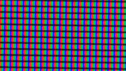 Subpixeluppsättning bakom en matt yta