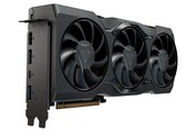 AMD Radeon-grafikkort med trippelfläktkylning och flera skärmutgångar inklusive HDMI, DisplayPort och USB-C (Bildkälla: Notebookcheck)
