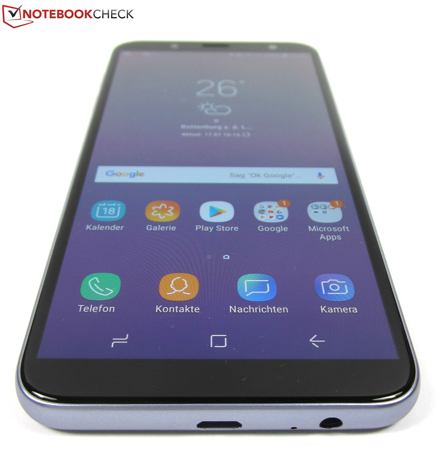 Test Samsung Galaxy J6 (2018) Smartphone (Sammanfattning) Notebookcheck.se