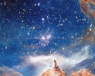 Webbs bild av det unga stjärnklustret Pismis 24 (Bildkälla: NASA, ESA, CSA och STScI; beskuren)