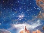 Webbs bild av det unga stjärnklustret Pismis 24 (Bildkälla: NASA, ESA, CSA och STScI; beskuren)