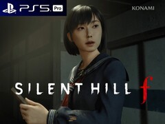 Silent Hill f-banner med PS5 Pro-förbättrad logotyp (Bildkälla: Konami, Sony PlayStation med ändringar)